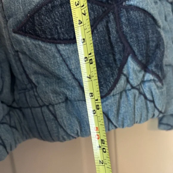 Free People Denim Blue Floral Jacket - Picture 7 of 12